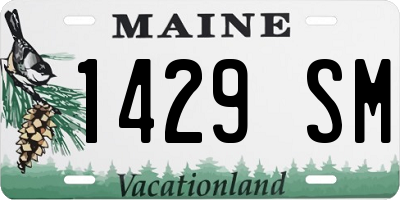 ME license plate 1429SM
