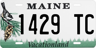 ME license plate 1429TC