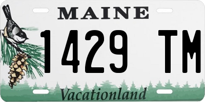 ME license plate 1429TM