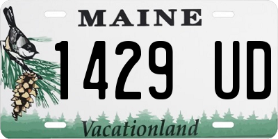 ME license plate 1429UD