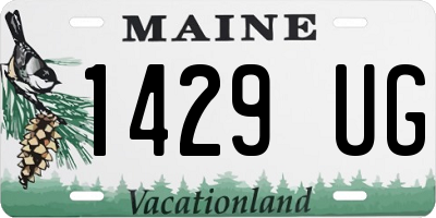 ME license plate 1429UG