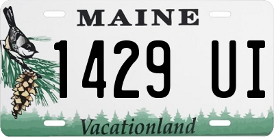 ME license plate 1429UI