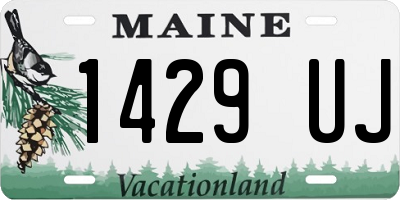 ME license plate 1429UJ