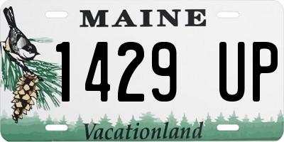 ME license plate 1429UP