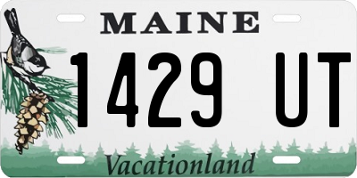 ME license plate 1429UT