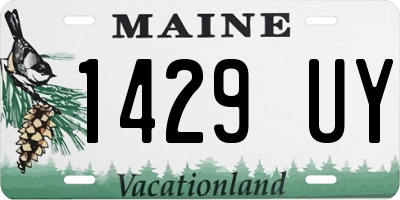 ME license plate 1429UY