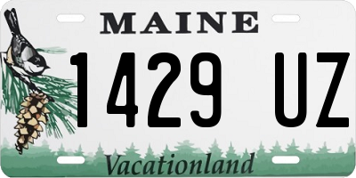 ME license plate 1429UZ