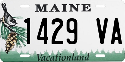 ME license plate 1429VA