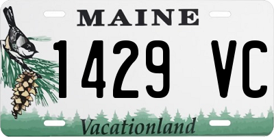 ME license plate 1429VC