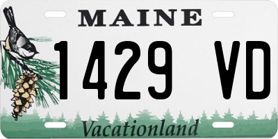ME license plate 1429VD
