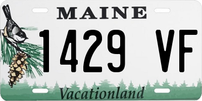 ME license plate 1429VF