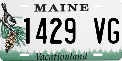 ME license plate 1429VG