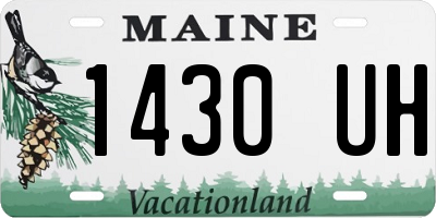 ME license plate 1430UH