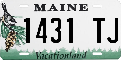 ME license plate 1431TJ