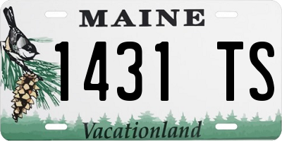 ME license plate 1431TS