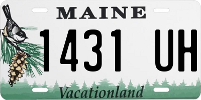 ME license plate 1431UH