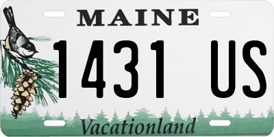 ME license plate 1431US