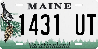 ME license plate 1431UT