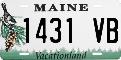 ME license plate 1431VB