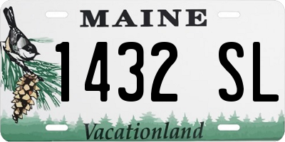 ME license plate 1432SL