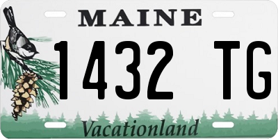 ME license plate 1432TG