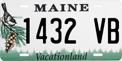 ME license plate 1432VB