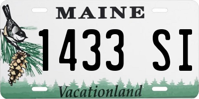 ME license plate 1433SI