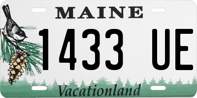 ME license plate 1433UE