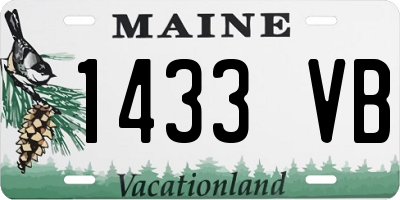 ME license plate 1433VB