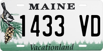 ME license plate 1433VD
