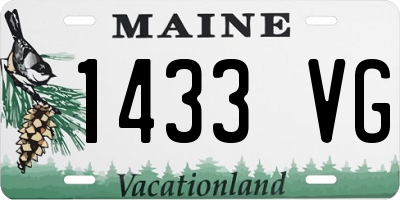 ME license plate 1433VG