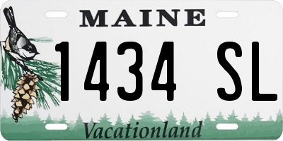 ME license plate 1434SL