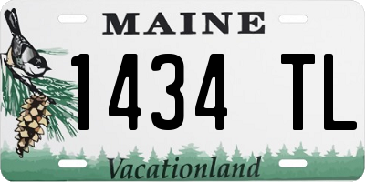ME license plate 1434TL