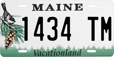 ME license plate 1434TM