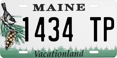 ME license plate 1434TP