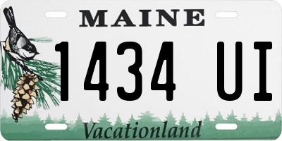 ME license plate 1434UI