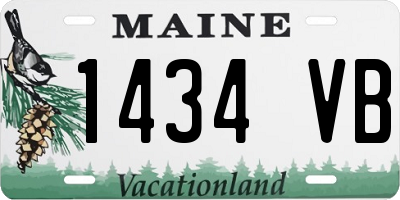 ME license plate 1434VB