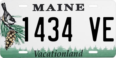 ME license plate 1434VE