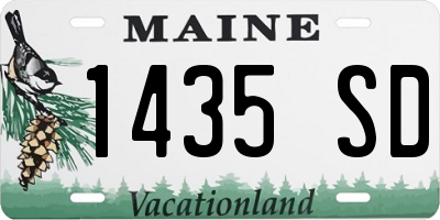 ME license plate 1435SD