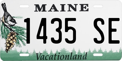 ME license plate 1435SE