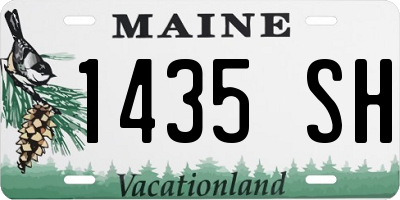 ME license plate 1435SH