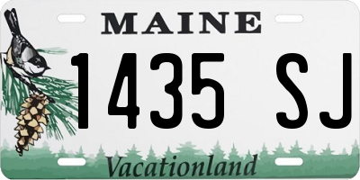 ME license plate 1435SJ