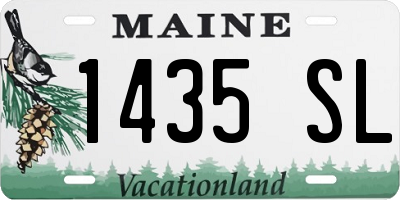 ME license plate 1435SL