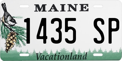 ME license plate 1435SP