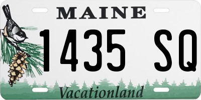 ME license plate 1435SQ