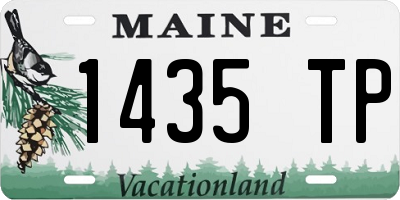 ME license plate 1435TP