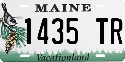 ME license plate 1435TR