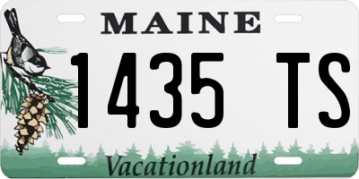 ME license plate 1435TS