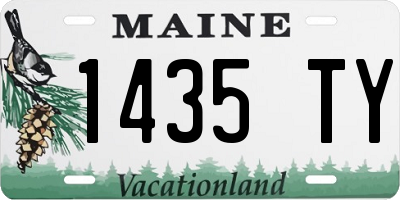 ME license plate 1435TY