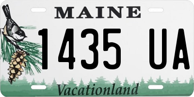 ME license plate 1435UA